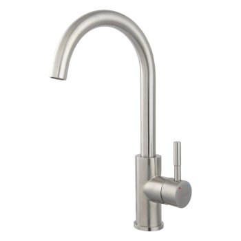 Baterie de bucătărie FERRO Camiro Round, pipă înaltă arcuită, inox